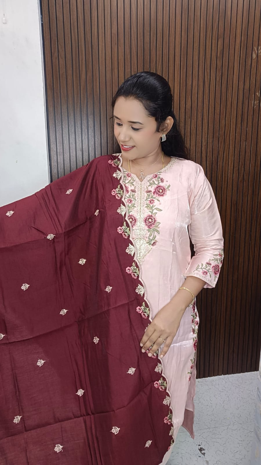 Kurti with pant and dupatta