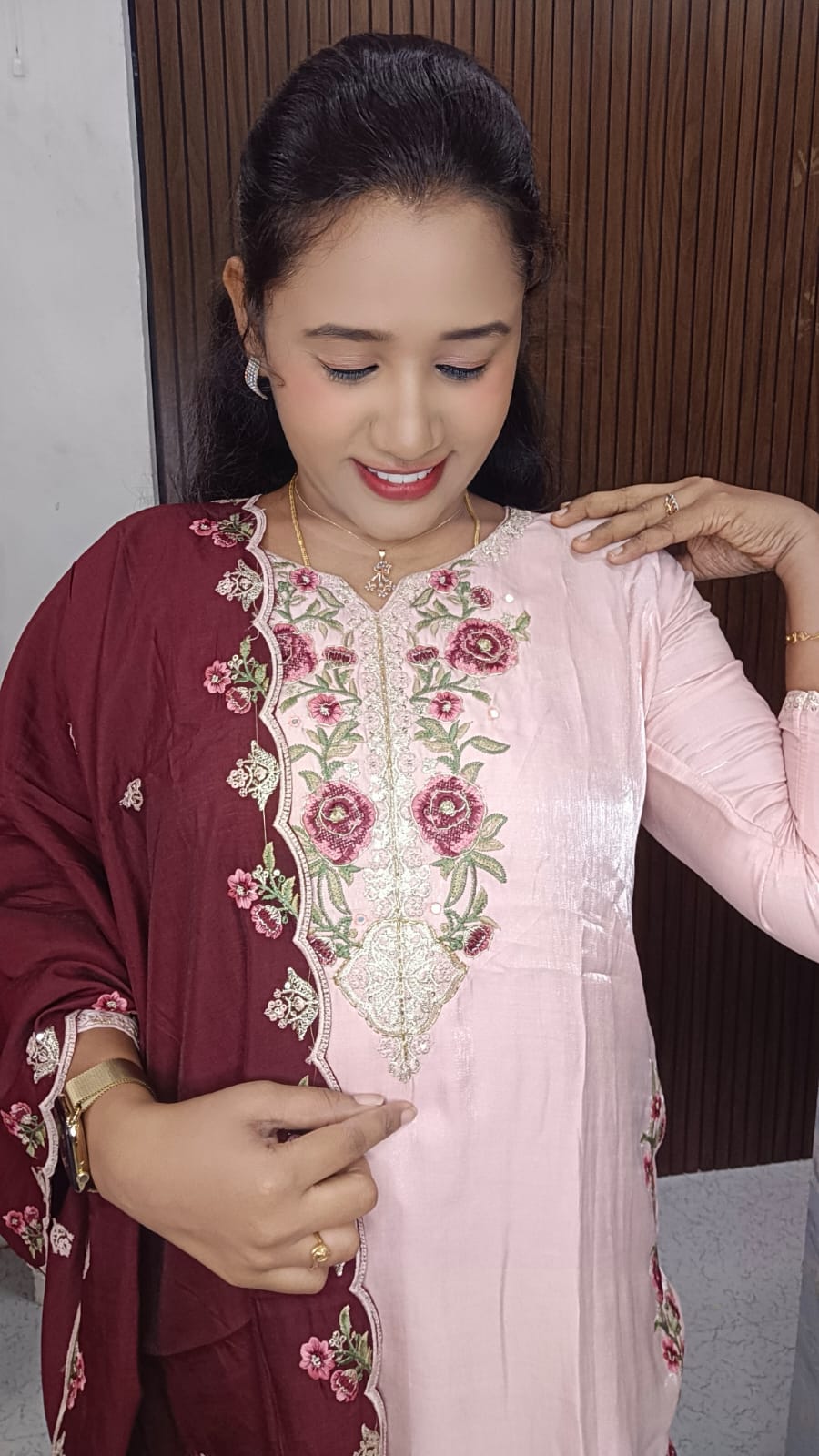 Kurti with pant and dupatta