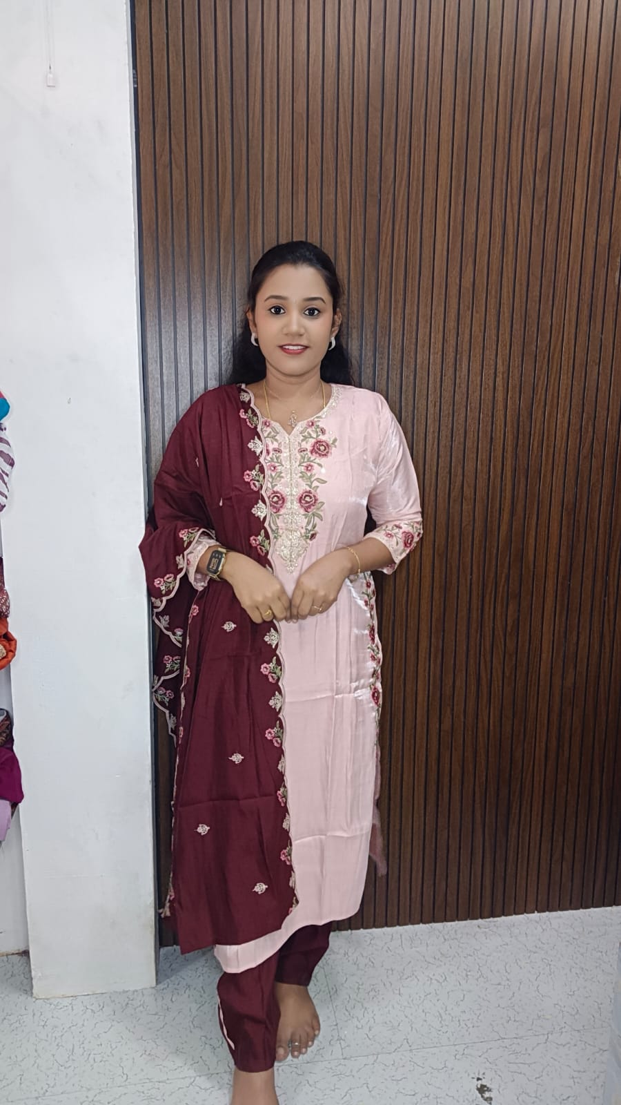 Kurti with pant and dupatta