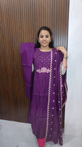 Umbrella Kurti with pant and dupatta