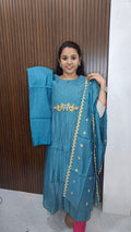 Umbrella Kurti with pant and dupatta