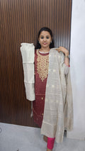Zzz Kurti with pant and dupatta