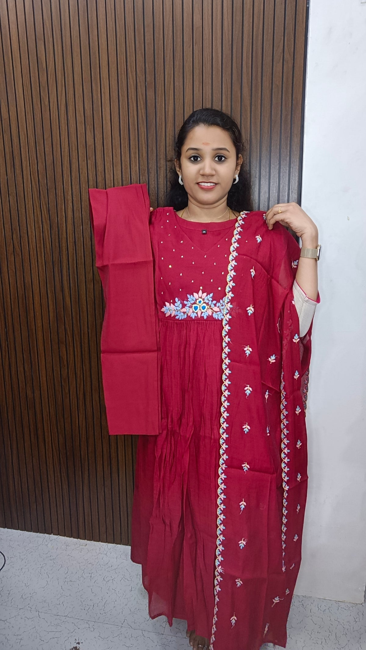 Umbrella Kurti with pant and dupatta
