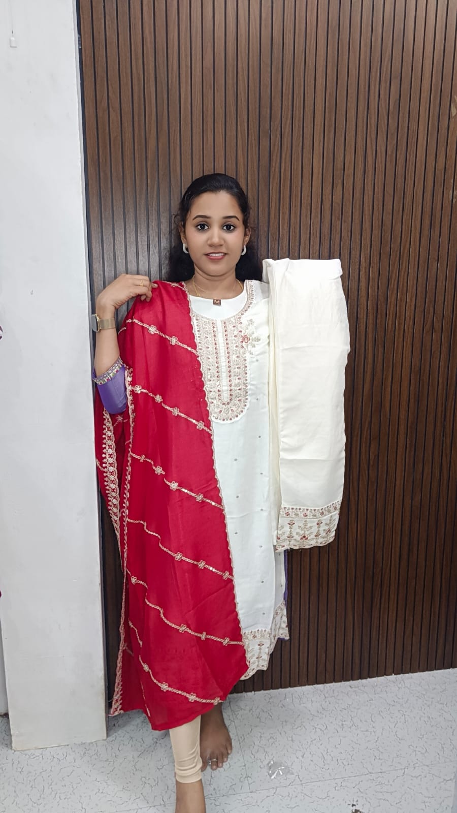 Kurti with pant and dupatta