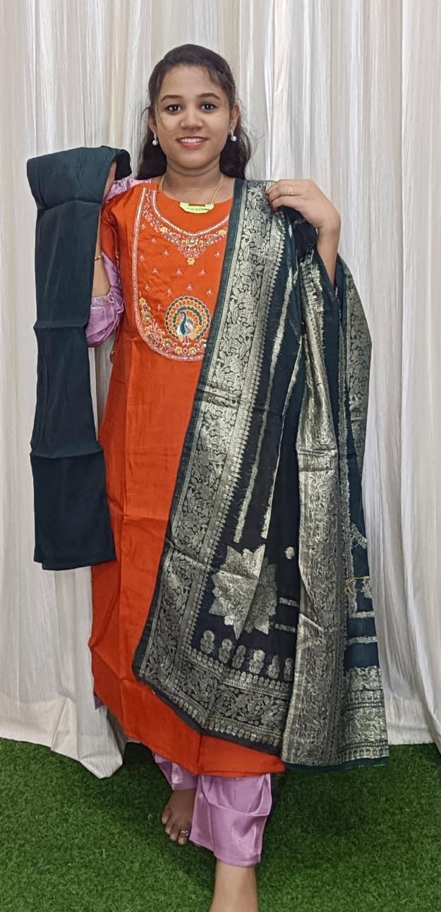 Kurti with pant & Dupatta