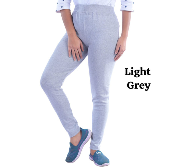Light Grey  Jeggings (Free Size)