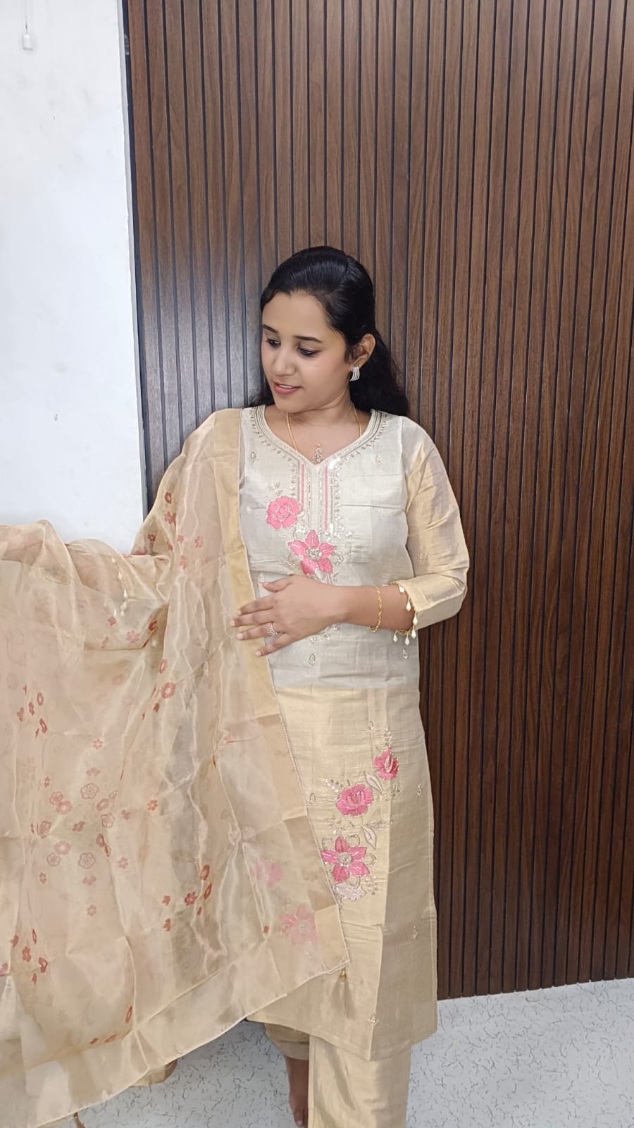 Kurti with pant and dupatta