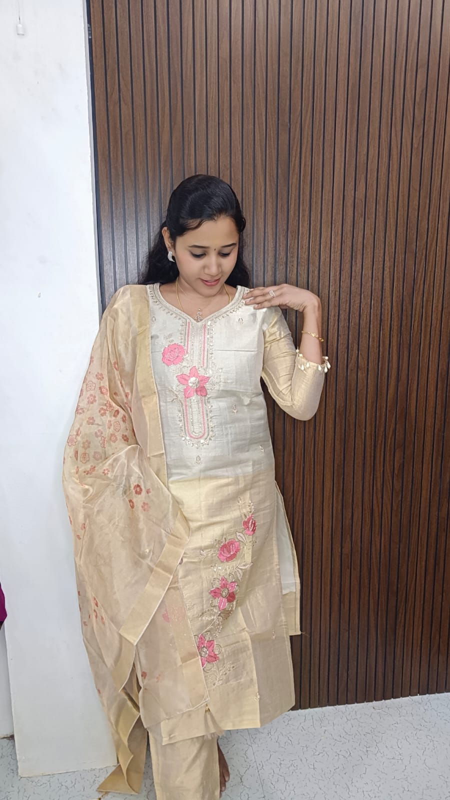 Kurti with pant and dupatta