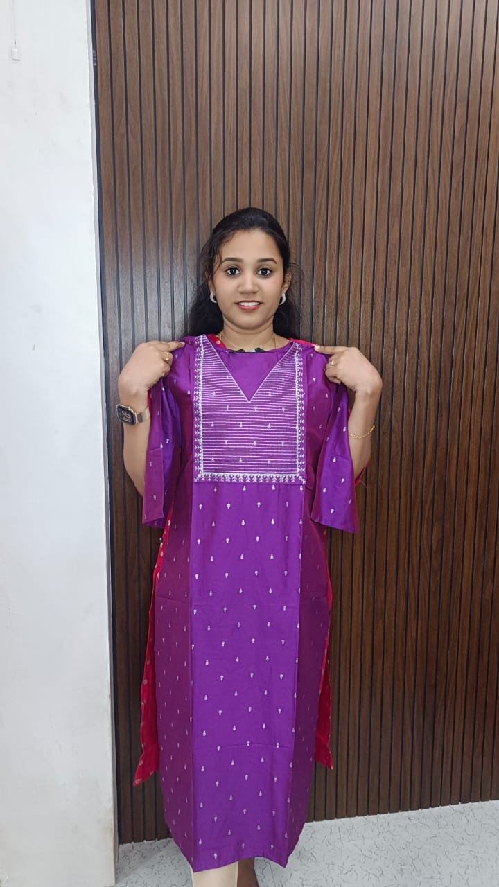 Traditional side open kurti