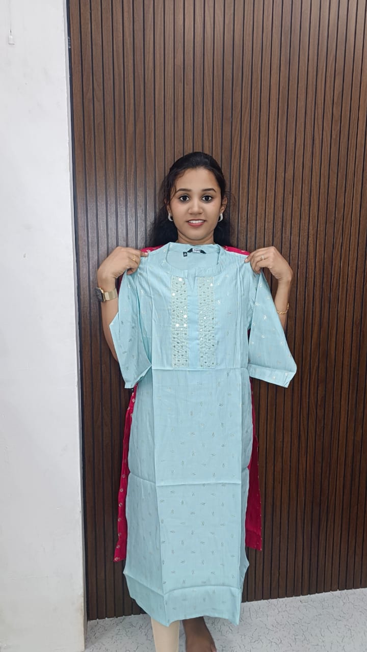 Traditional side open kurti