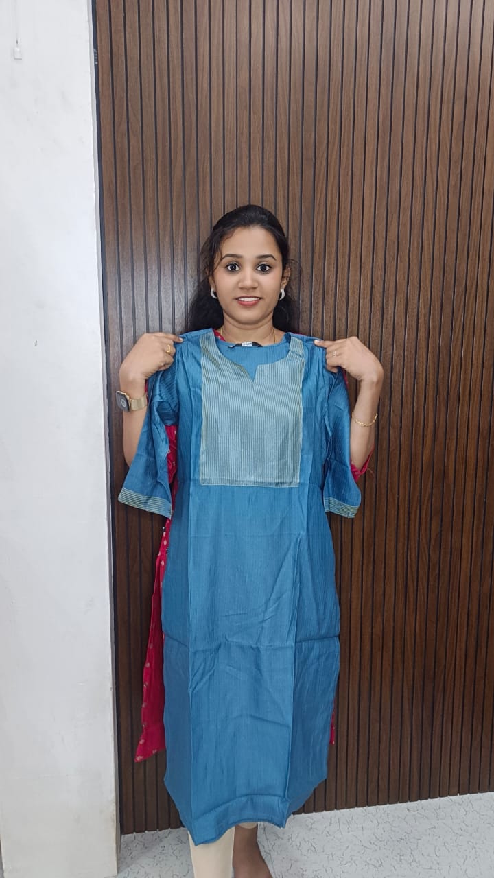 Traditional side open kurti