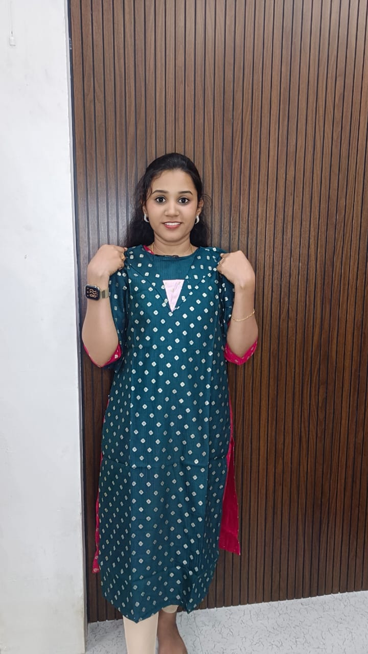 Traditional side open kurti