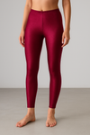 Ankle length Shimmer leggings - Blush Red