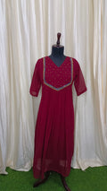 Hand Aari Work Kurtis