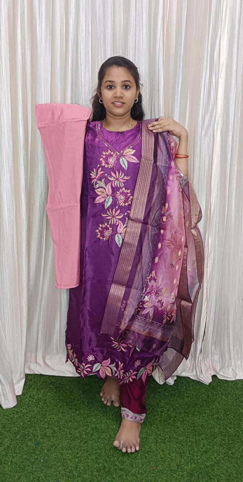 Kurti with pant and dupatta