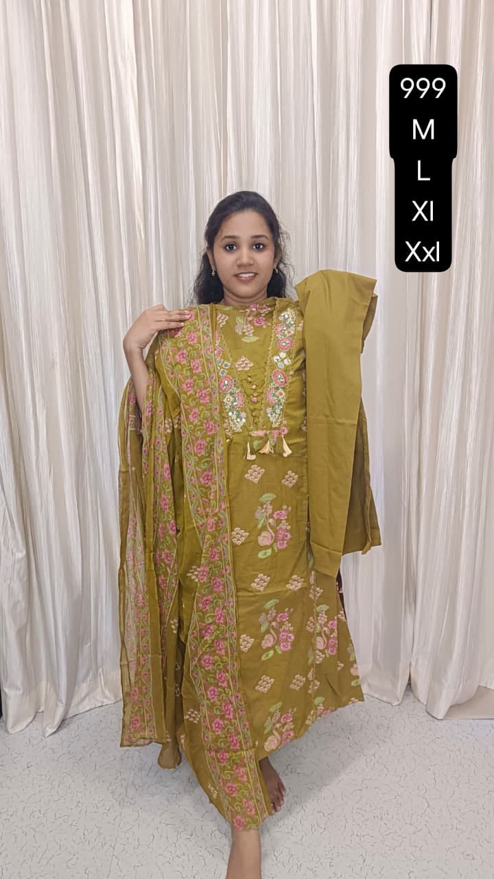 Cotton Umbrella Kurti sets SB1021