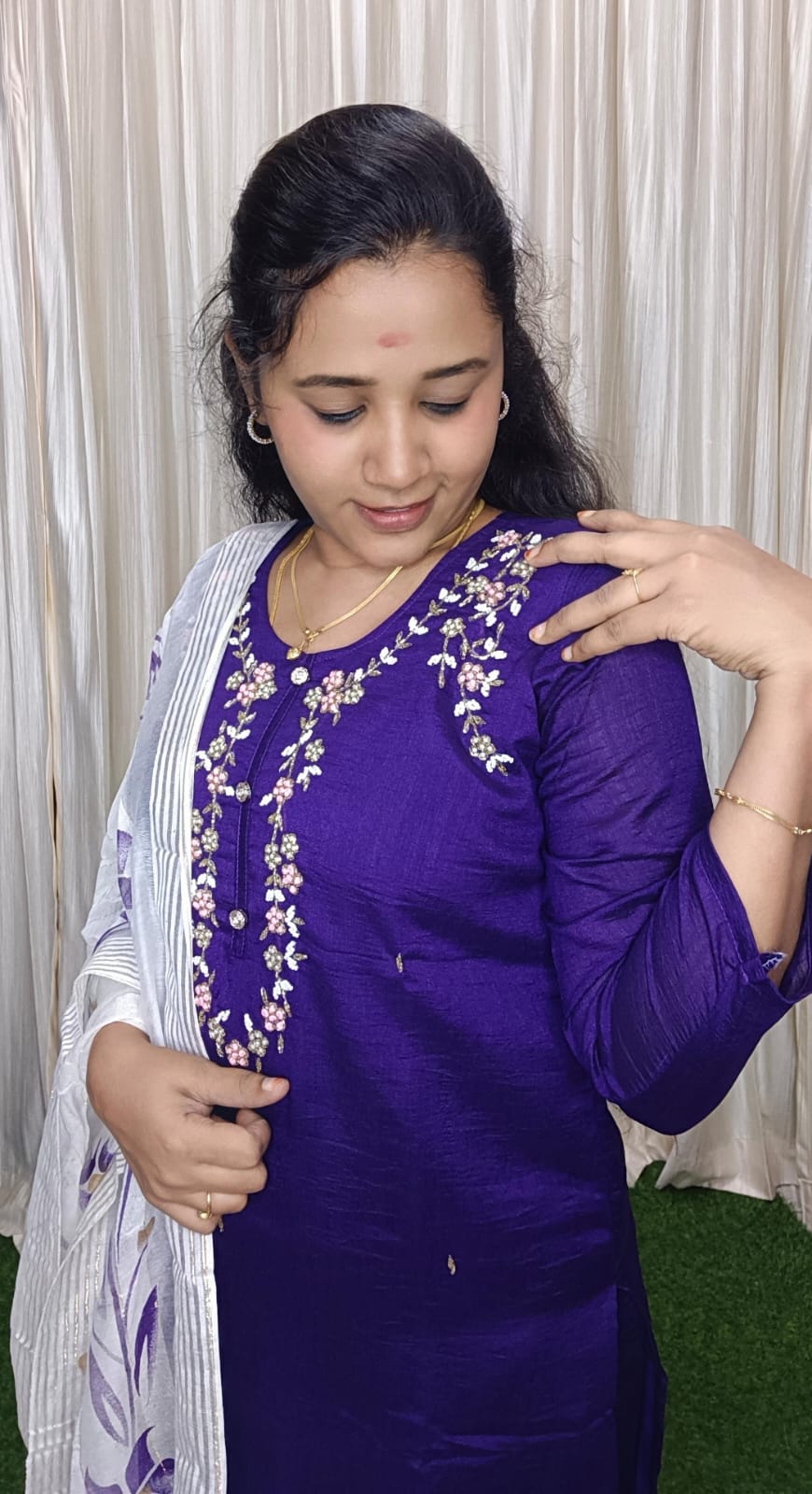 Kurti with pant and dupatta