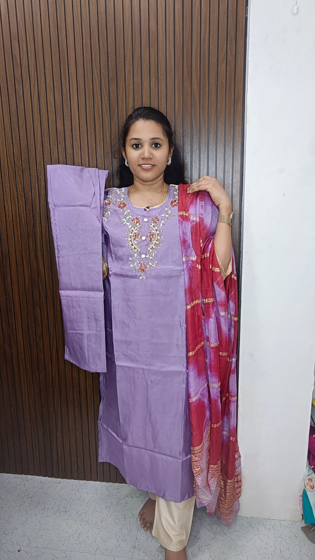 Kurti with pant and dupatta