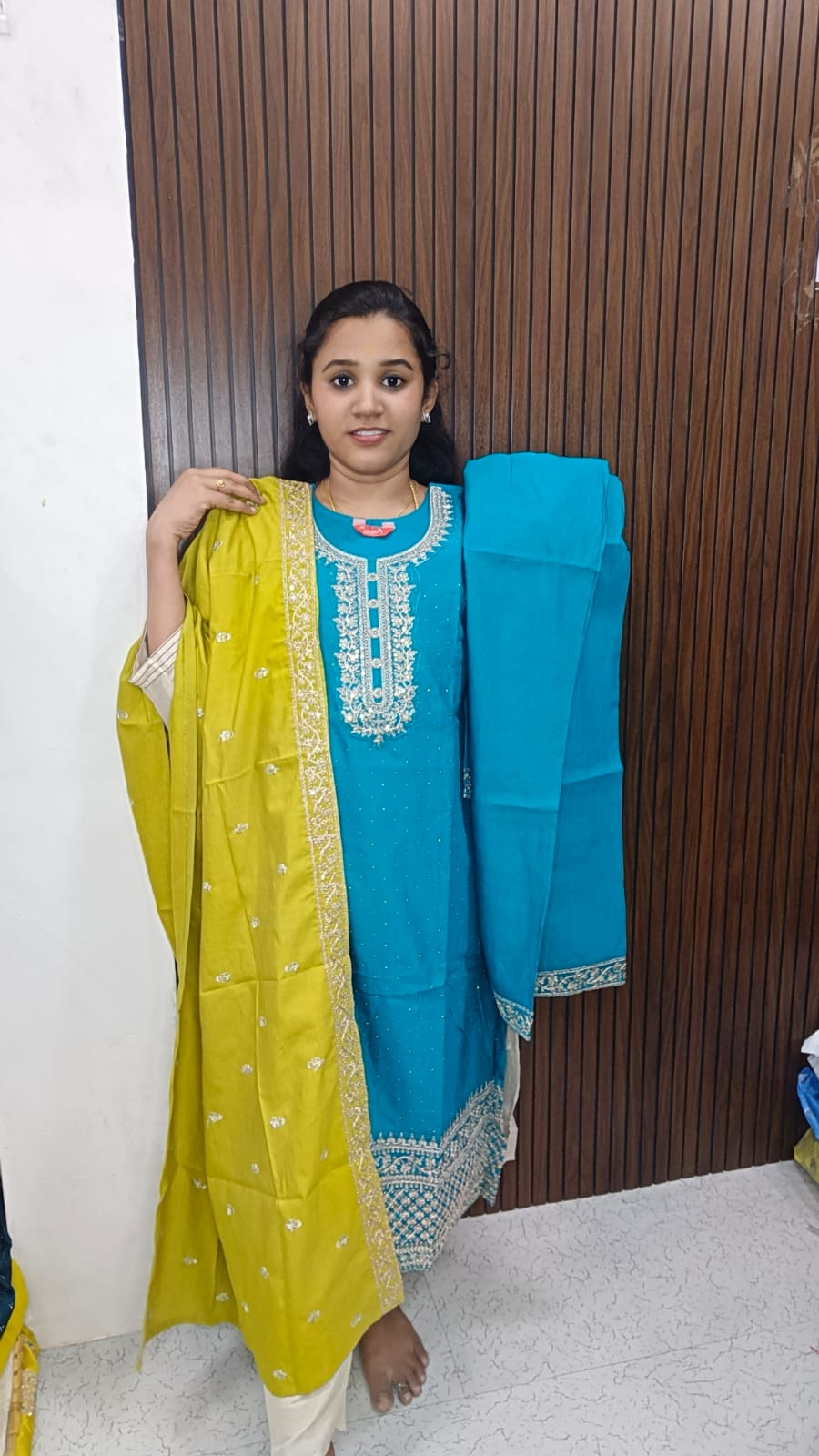 Kurti with pant and duppata