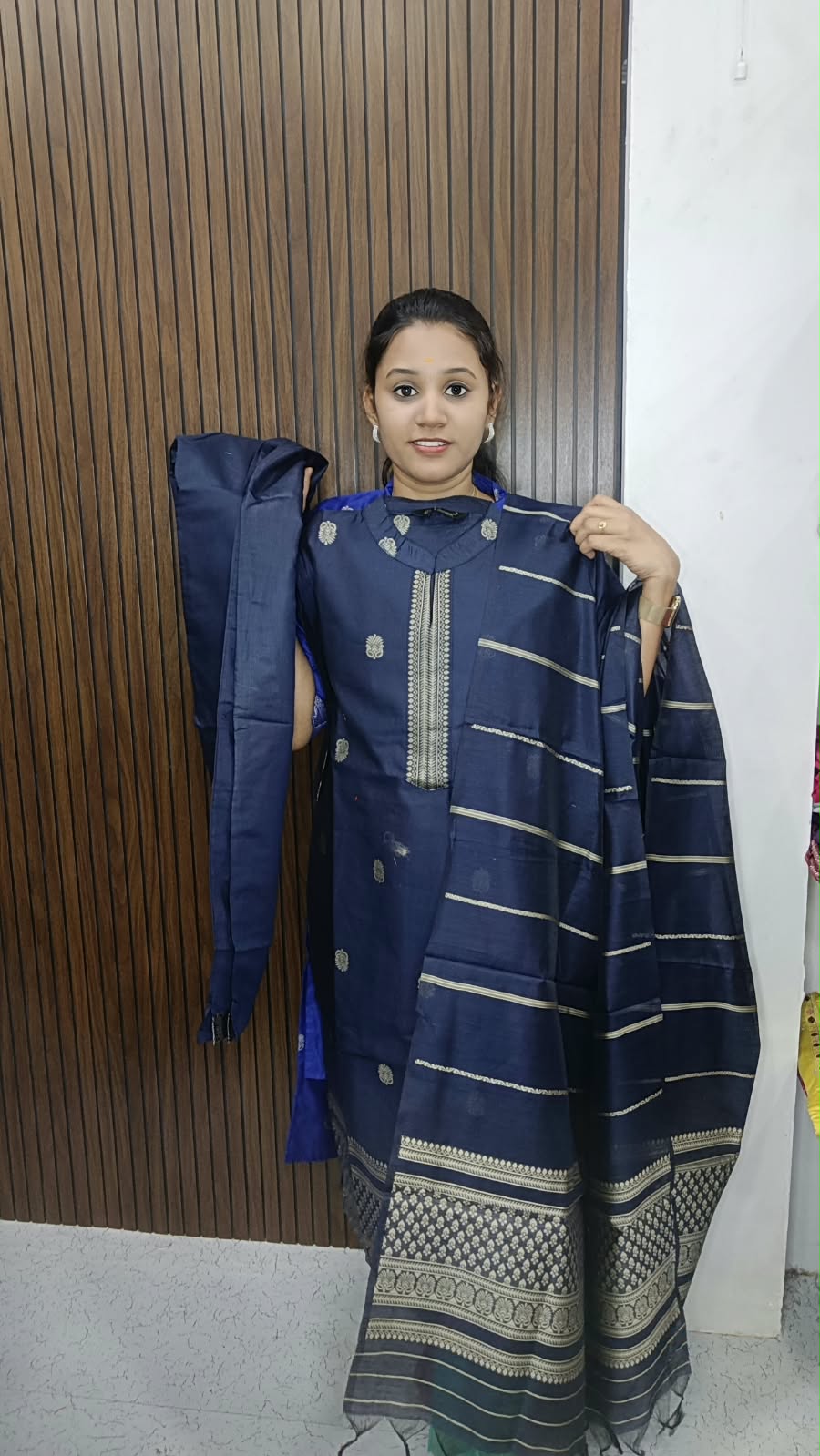 Premium Mayuri Silk 3 piece set collections blue