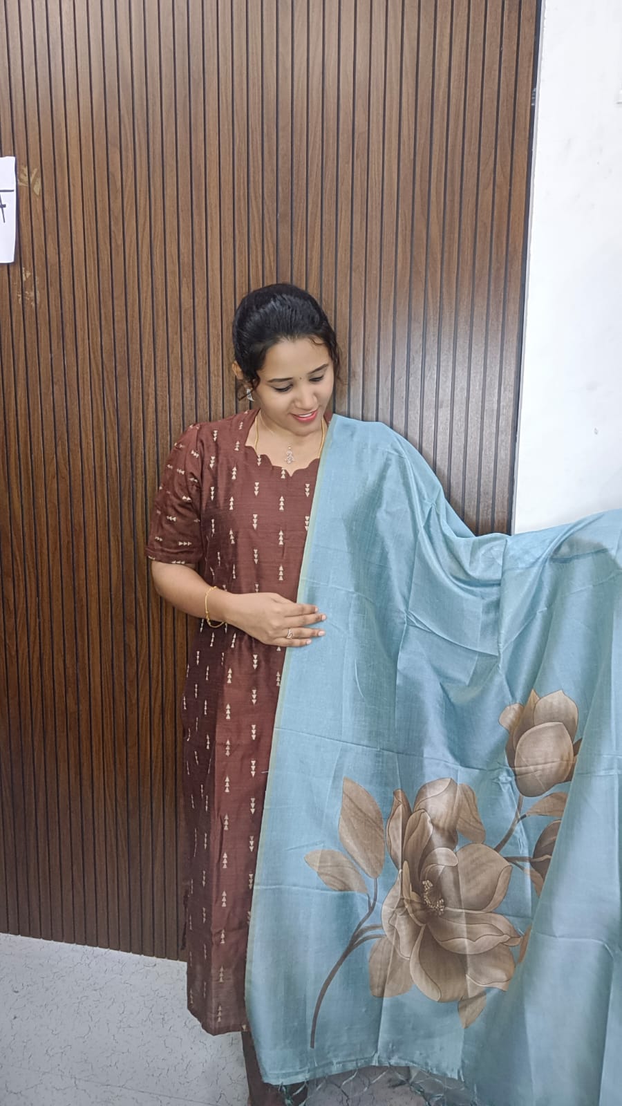 Susmi Brand Premium Raw silk Kurti with Pant and Digital Dupatta