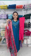 Kurti with pant and dupatta