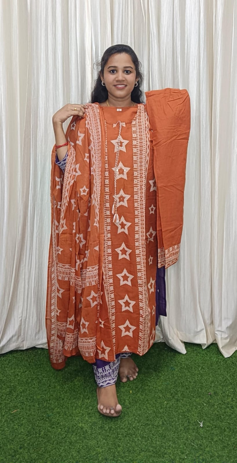 Side open kurti set