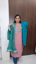 Kurti with pant and dupatta