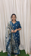 Raw silk kurti set