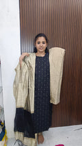 Raw silk kurti set