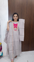 Kurti with pant and dupatta