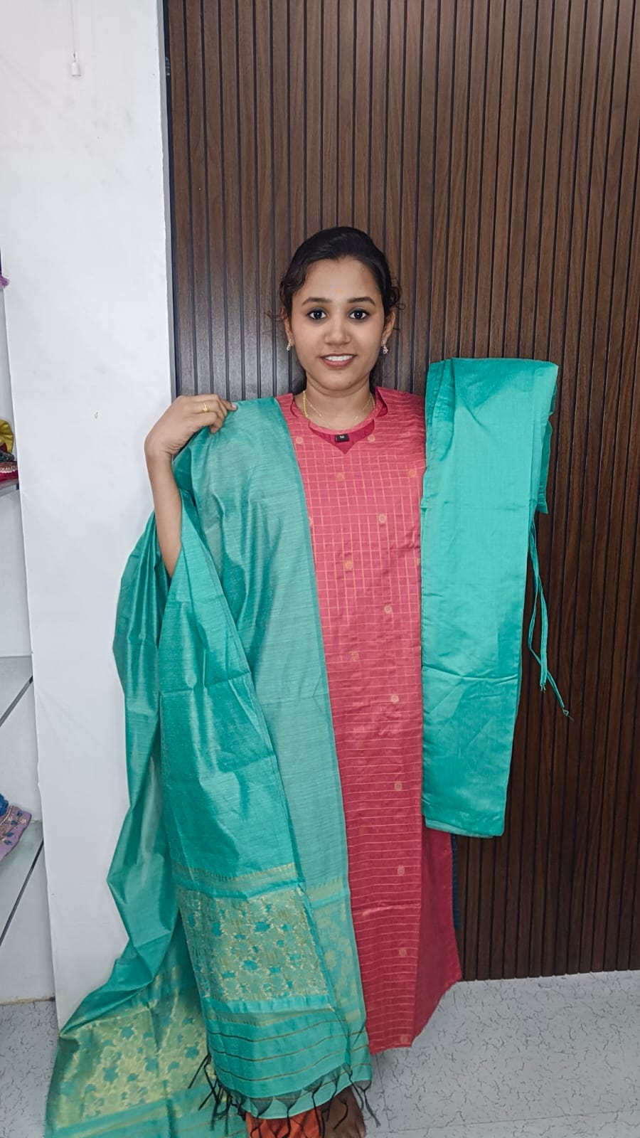 Premium Raw silk Kurti set SB0059