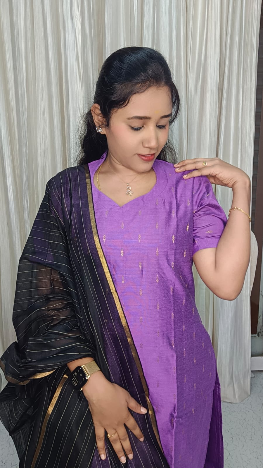 SB1092-Susmi Brand Premium Raw silk Kurti set