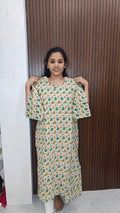 Kalamkari side open kurti