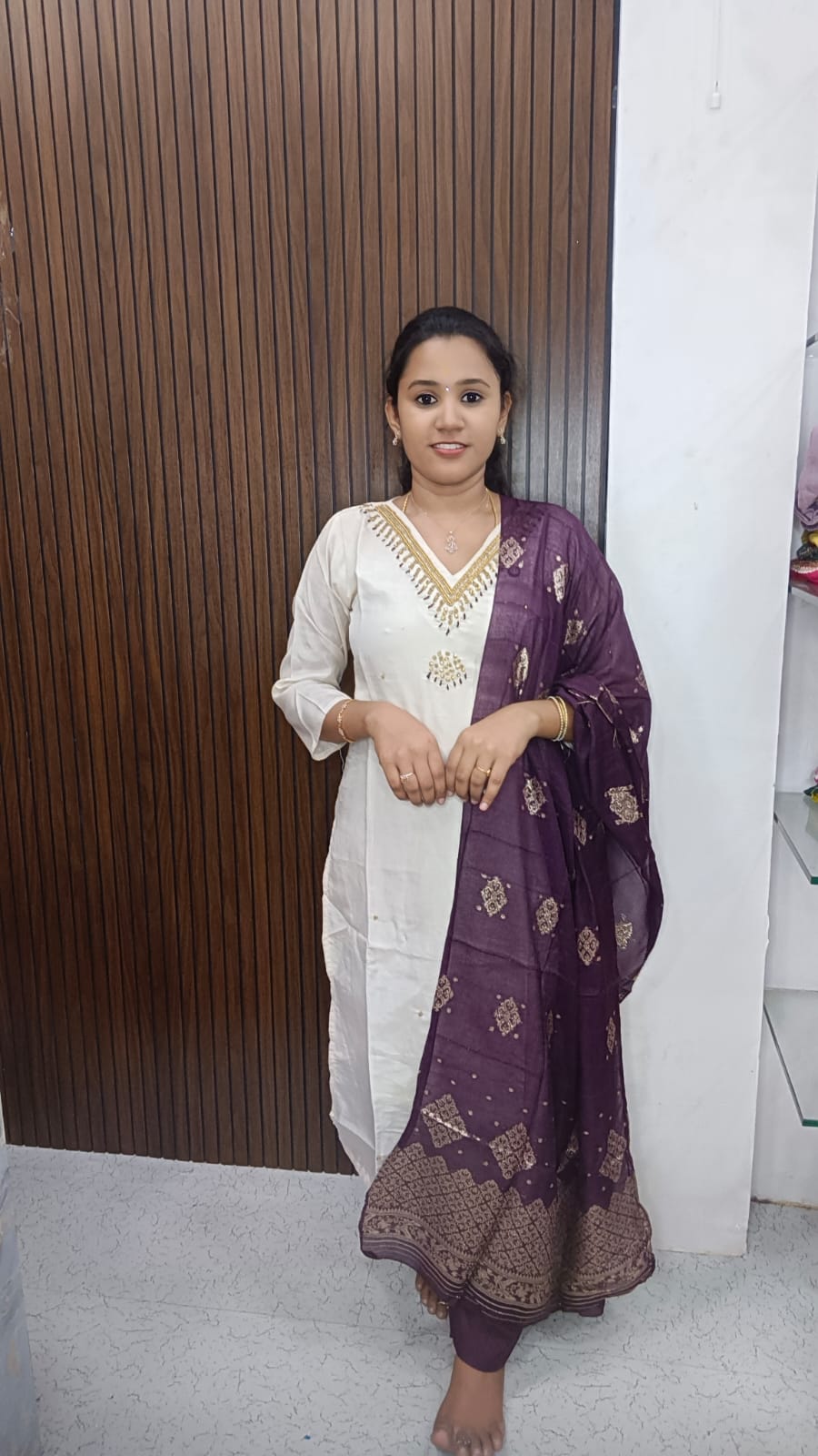 Kurti with pant and duppata