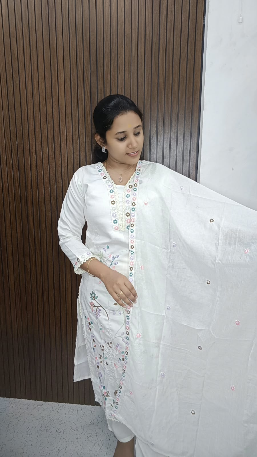 Kurti with pant and dupatta