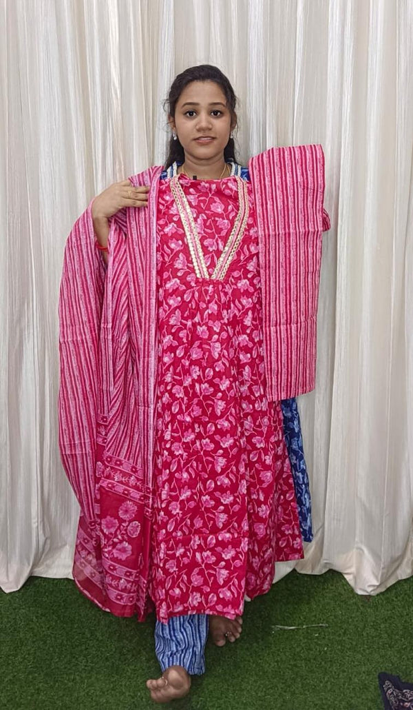 Premium Cotton Aline 3 piece set