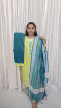 Cotton 3 piece set embroidery