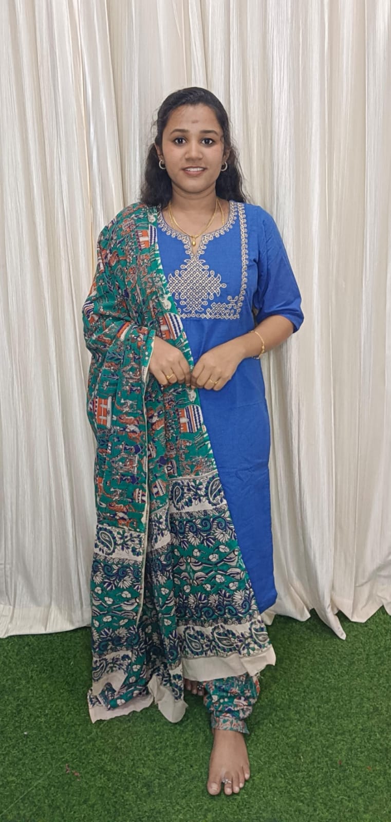 Traditional Mangalgiri 3 piece set