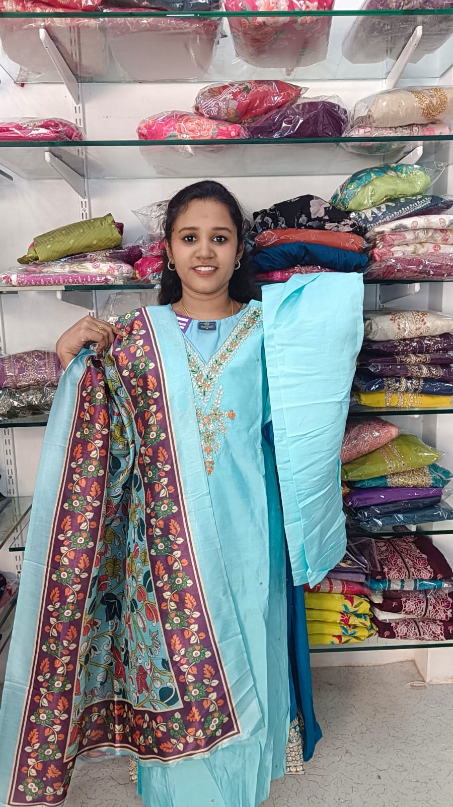 Side open kurti set