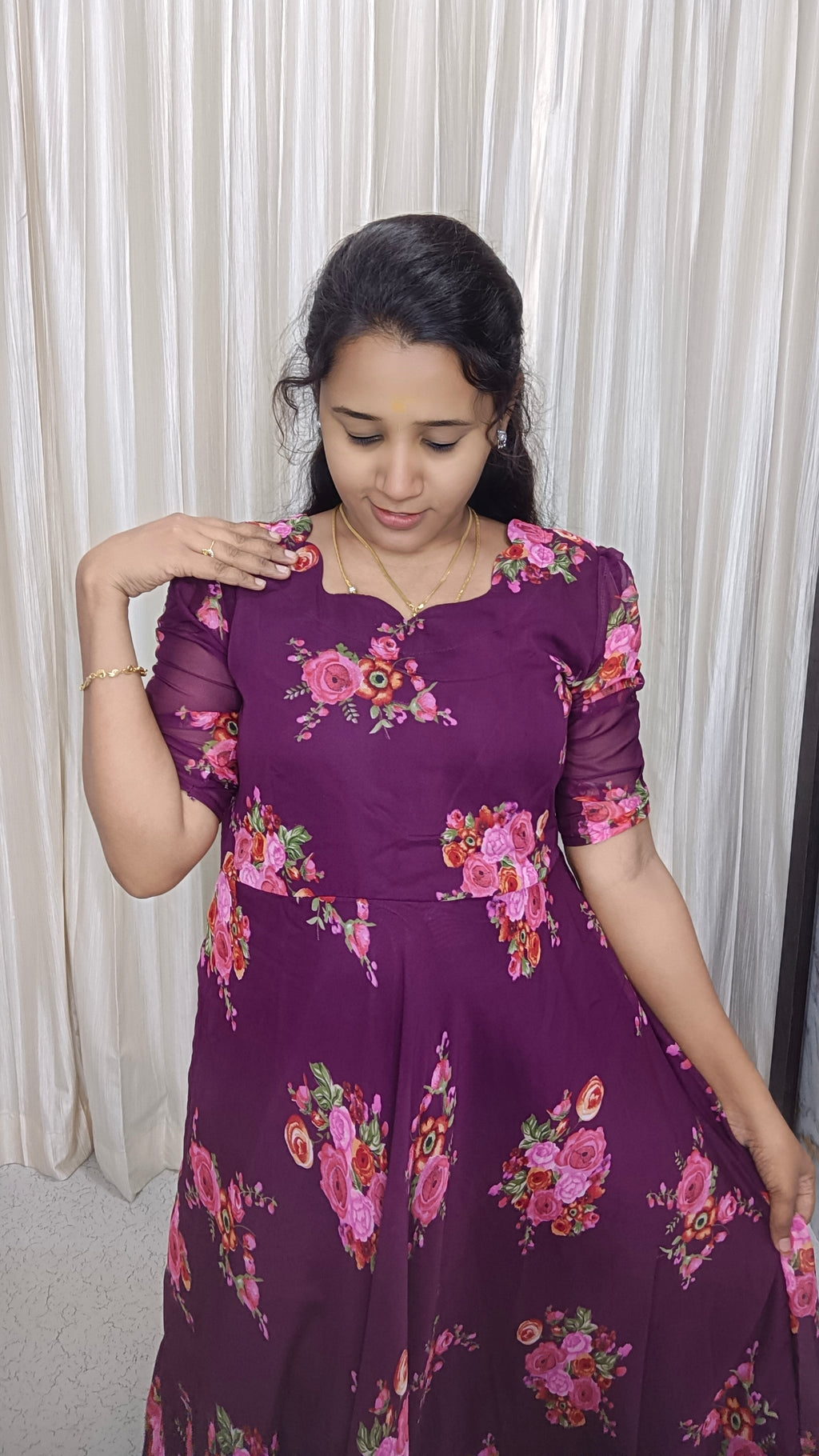 Customized Own Brand Georgette Maxi