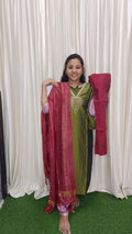Kurti with pant and dupatta plus size