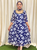 Jewell neck aline kurti