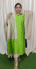 Raw silk kurti set
