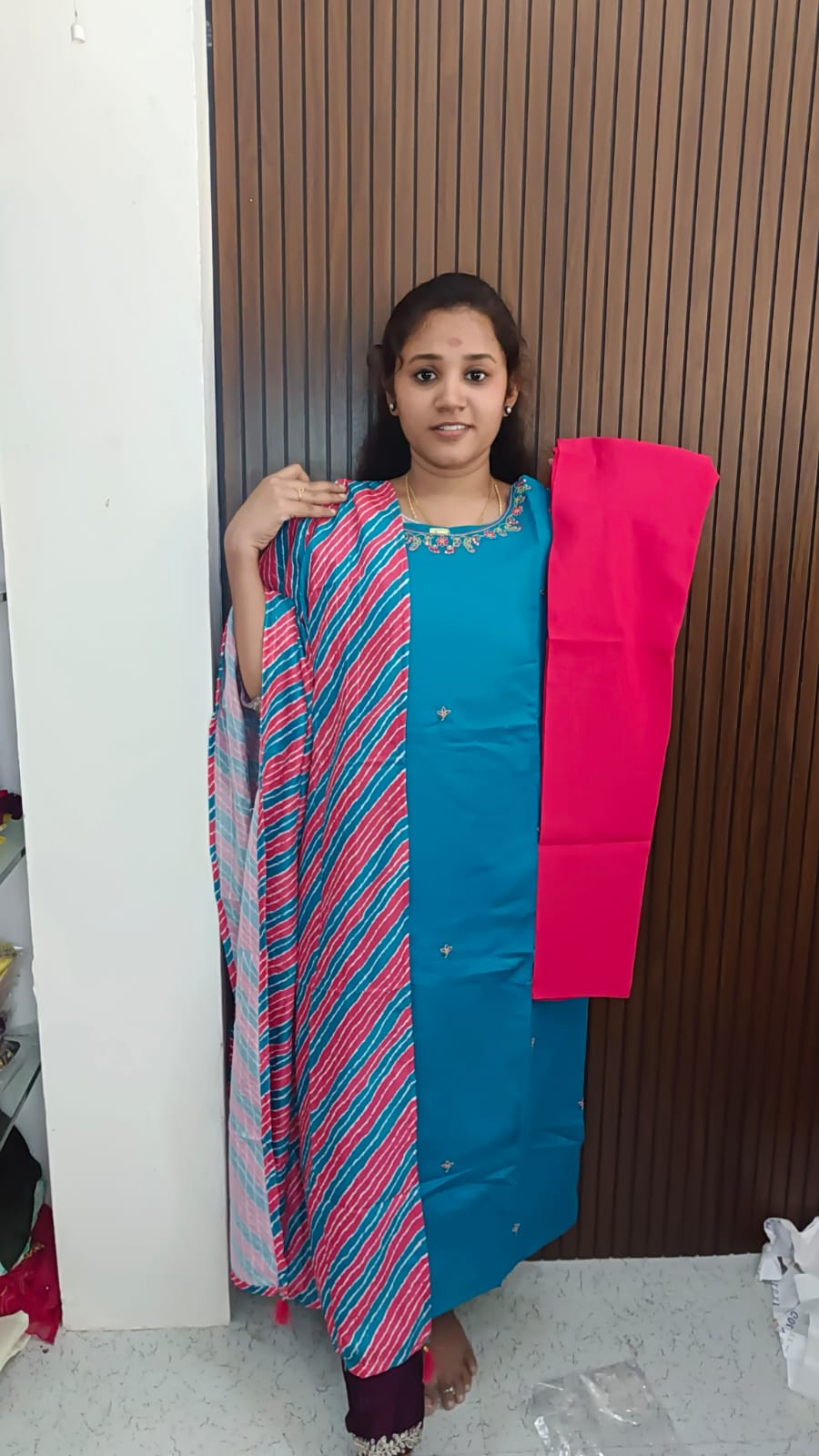 Kurti with pant and dupatta