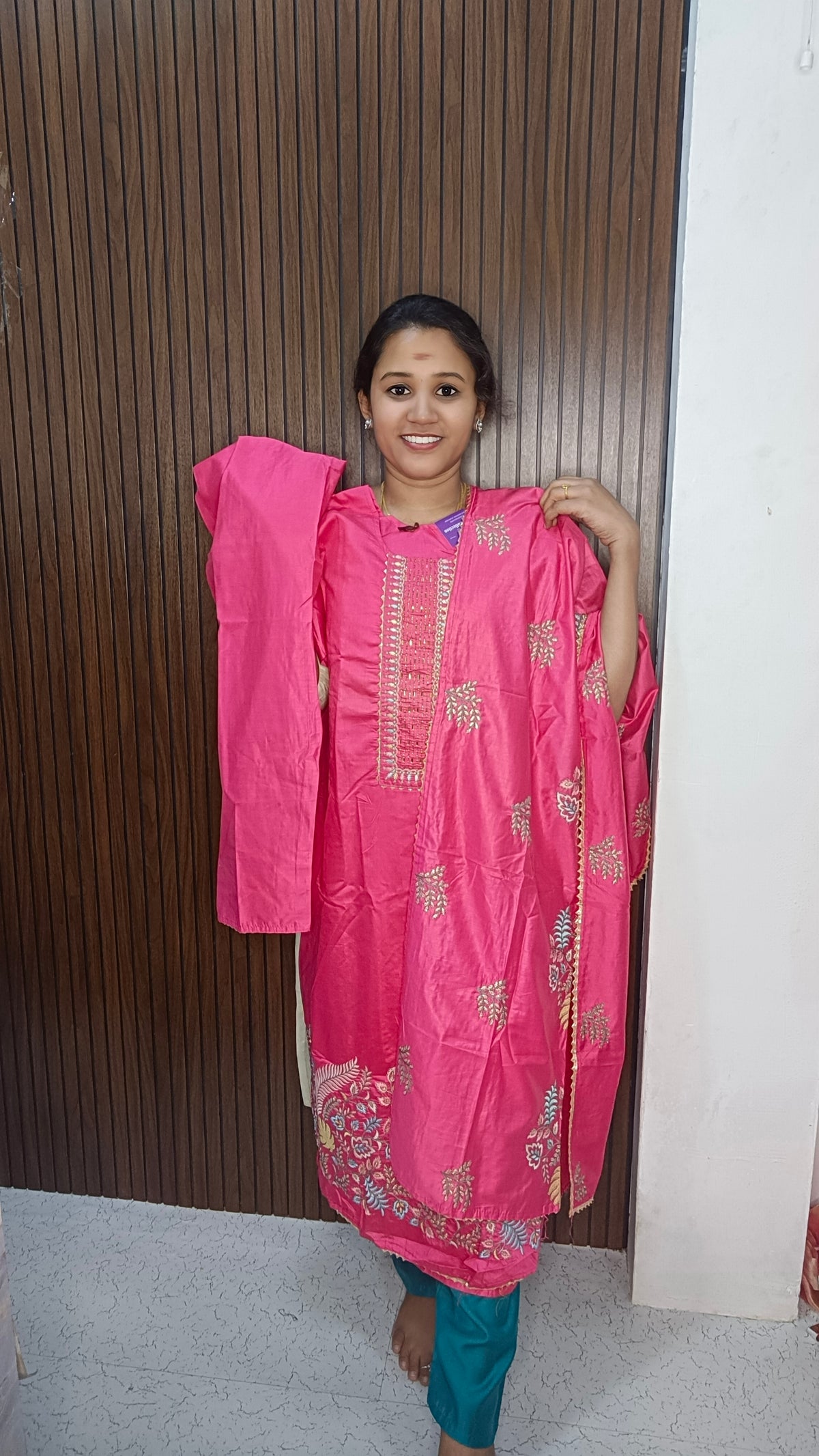 Kurti with pant and dupatta
