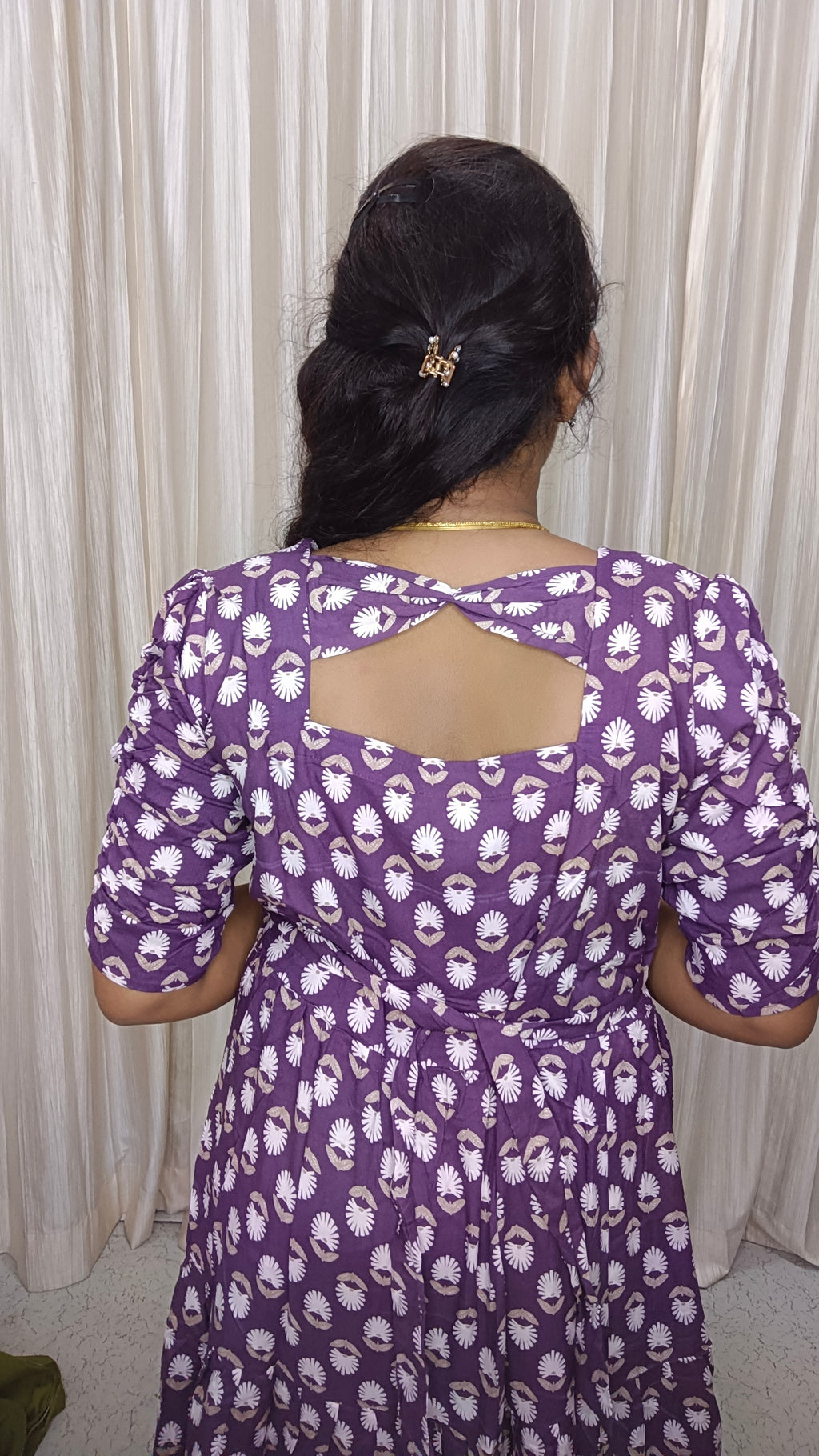 Customized 3 Tire Rayon Maxi