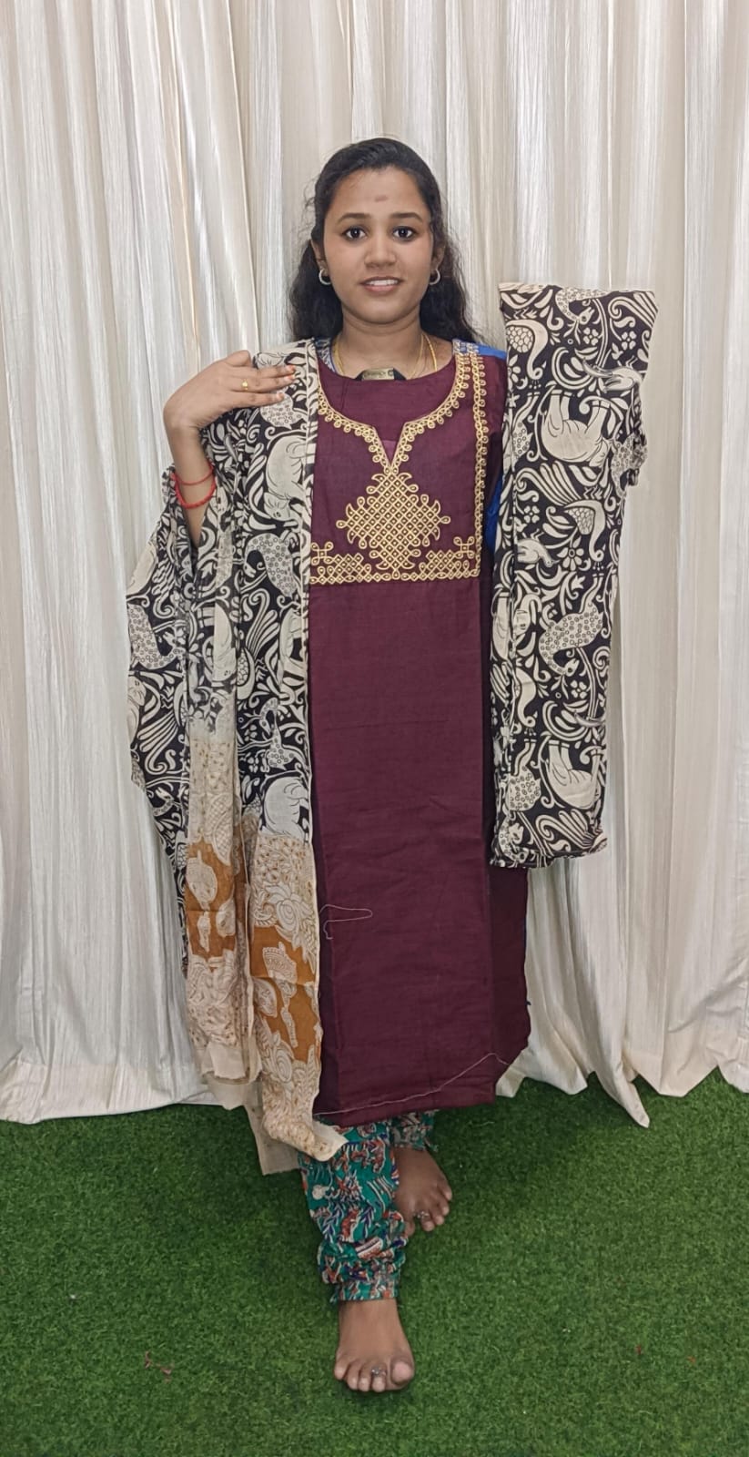 Traditional Mangalgiri 3 piece set