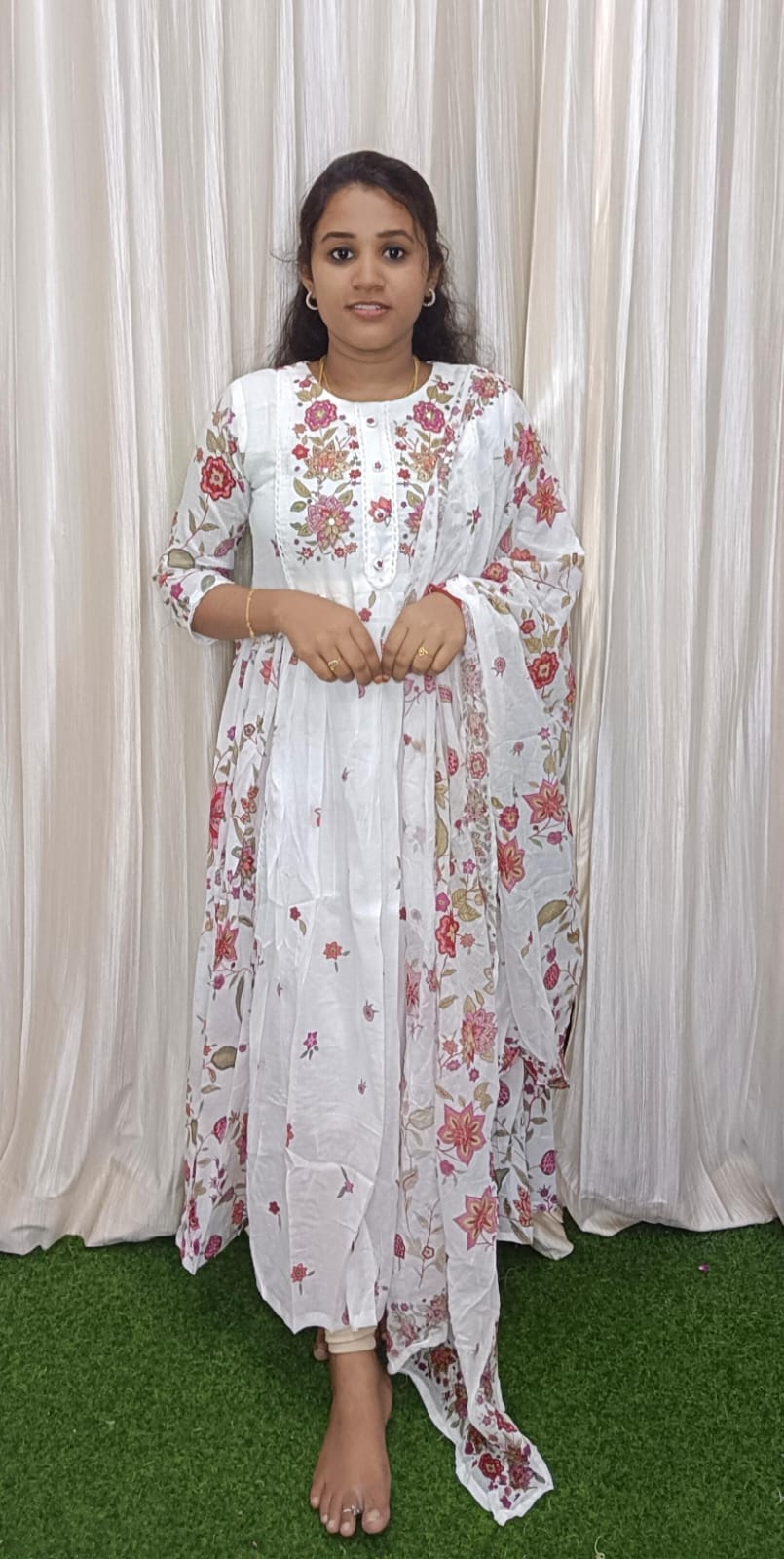 Umberalla kurti with dupatta