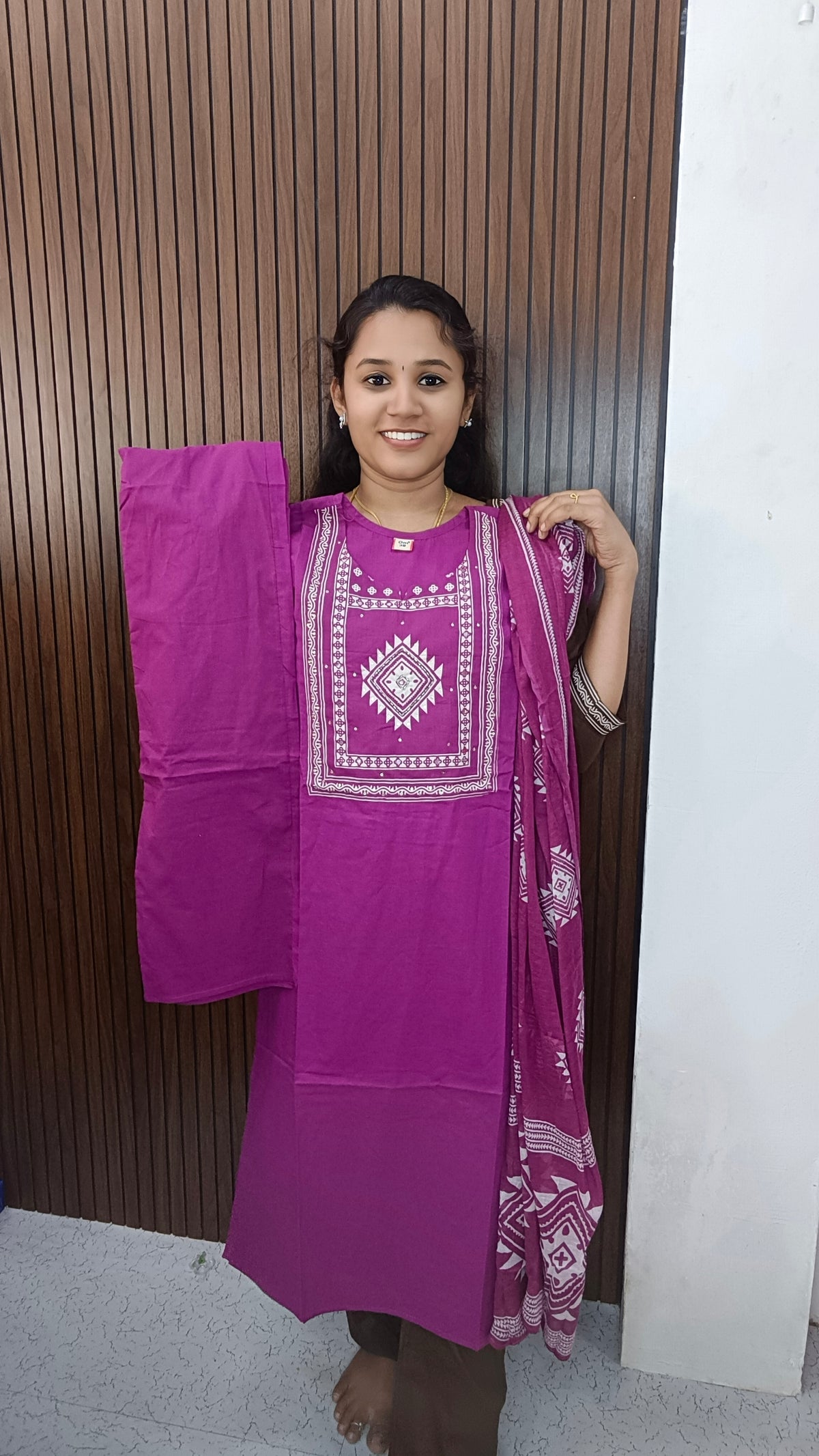 Kurti with pant and dupatta